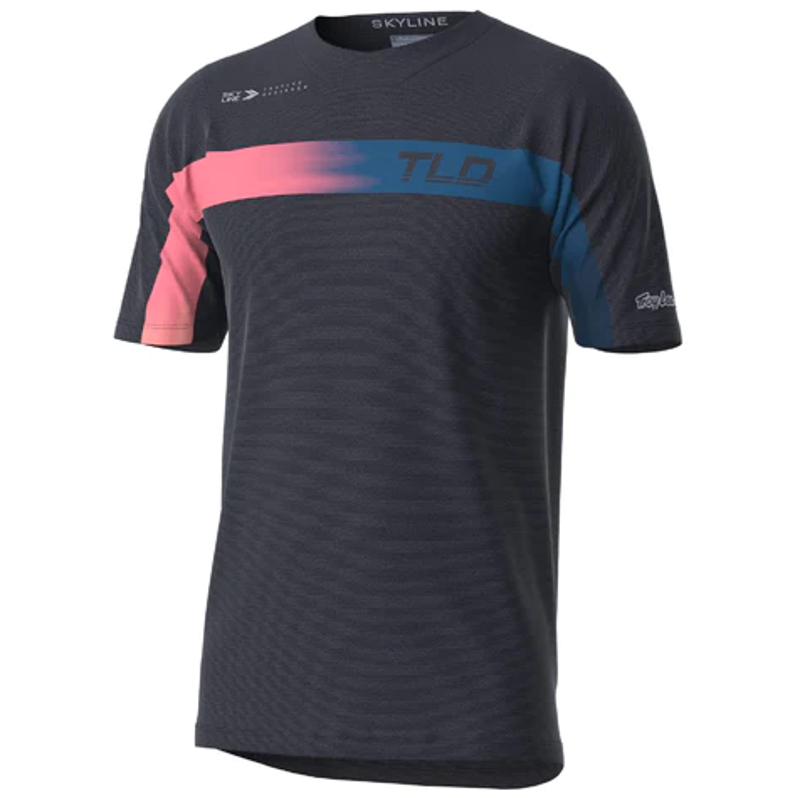 Troy Lee Designs Skyline Short Sleeve Jersey in Jet Fuel Carbon